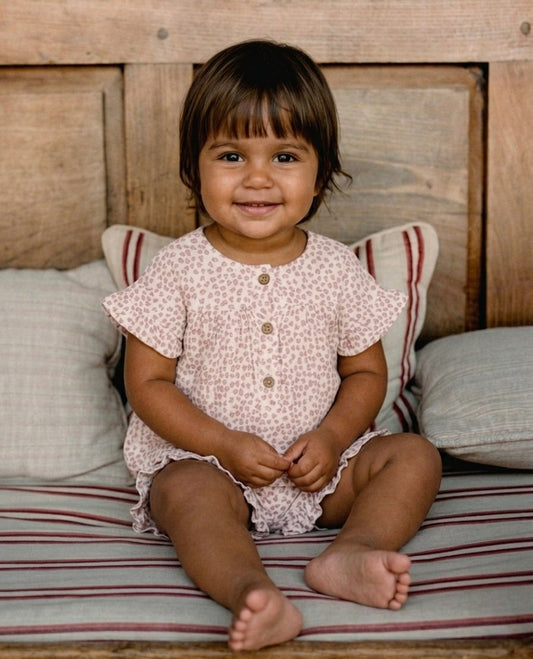 Dusky Rose Petal Muslin Set