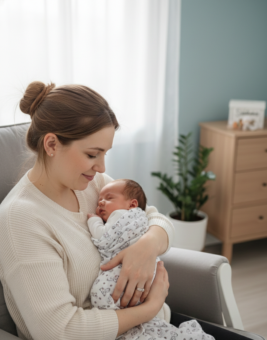 Muslin Cotton Swaddle Trio – Dusty Rose, Meadow Bloom And Woodland Sketch