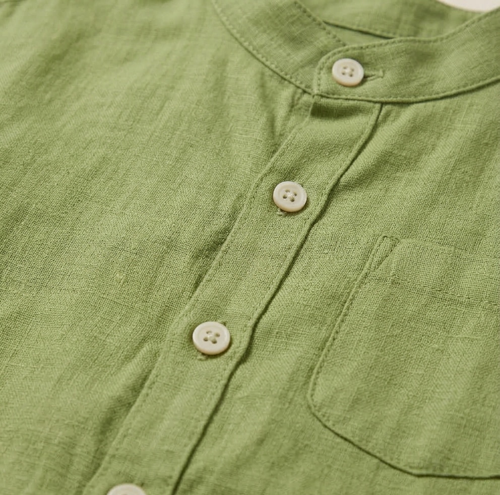 Boys' Azure Geometric Print Button-Down – Premium Tailored Summer Shirt in Breathable Cotton - Serromi