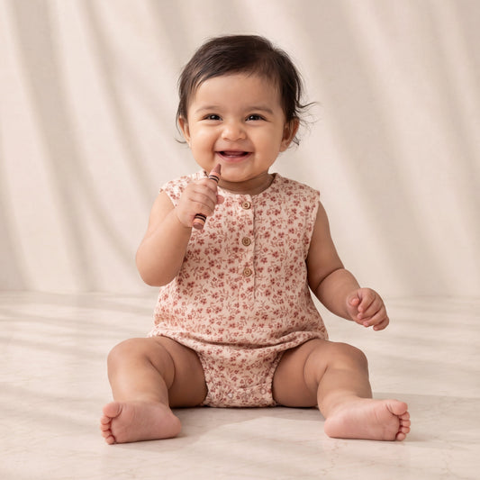 Floral Print Romper